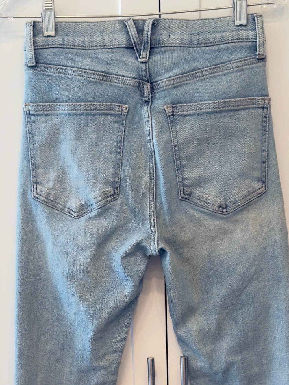 Veronica Beard Beverly Skinny-Flare Jean Light Blue Wash Boot-Cut Size 28 - Picture 6 of 16